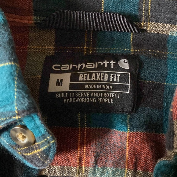 Carhartt Flannel Button Down Shirt - Picture 3 of 4